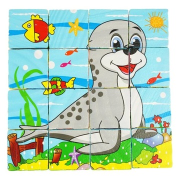 ДЕРЕВЯННЫЕ ПАЗЛ-БЛОКИ 6 В 1 ОБРАЗОВАТЕЛЬНЫЙ ПАЗЛ