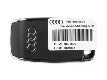 KLÍČEK OVLÁDAČ ŘÍZENÍ WEBASTO AUDI 4N0963511