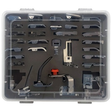 Набор из 32 прижимных лапок для швейной машины Singer Łucznik Brother Janome.