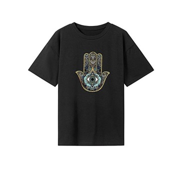 T-shirt damski Miękka, codzienna odzież uliczna Regularny krój Modna damska koszulka podstawowa M