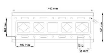 Крепление для телевизора 26-65 дюймов, универсальная вешалка для телевизора, особо прочная, до 60 кг.