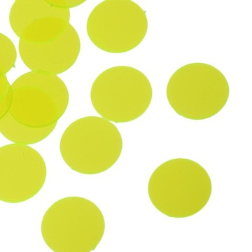 из 100 пластиковых круглых принадлежностей для игры в бинго 3/4, полупрозрачные маркеры желтого цвета1