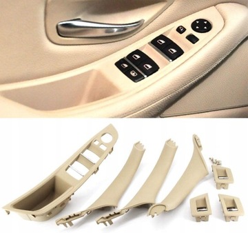 UCHWYTY DRZWI ZESTAW NAPRAWCZY BMW 5 F10 F11 7szt