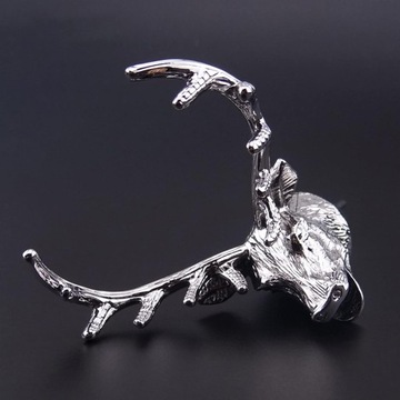 Nalewak Dozownik Do Alkoholu Napoju Jeleń Głowa Uniwersalny Srebrny