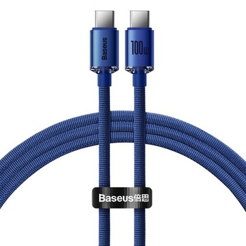 УЛУЧШЕННЫЙ кабель Baseus USB-C Type-C, 100 Вт, 5 А, PD AFC, 2 м, БЫСТРАЯ ЗАРЯДКА