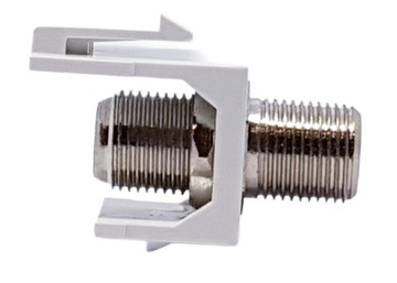 10x модуль KEYSTONE F-F WHITE, розетка, разъем