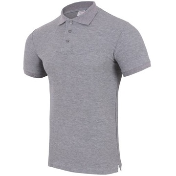 ФУТБОЛКА ПОЛО МУЖСКАЯ СПОРТИВНАЯ, СЕРЫЙ ВОРОТНИК, XL