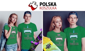 KOSZULKI T-SHIRT DLA PAR NAJLEPSZA DZIEWCZYNA I CHŁOPAK NA ŚWIECIE JAKOŚĆ