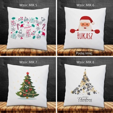 РОЖДЕСТВЕНСКАЯ ПОДУШКА САНТА РОЖДЕСТВЕНСКАЯ ЕЛКА ПОДАРОК ​​+ ИМЯ