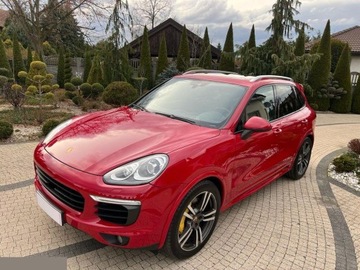 Porsche Cayenne II SUV 4.8 V8 Turbo 500KM 2014 Porsche Cayenne 4.8 benzyna 500KM Turbo Tiptronic S 2014r Zarejestrowany