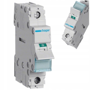 Modułowy ROZŁĄCZNIK wyłącznik izolacyjny moduł 1P 100A 230VAC SBN190 Hager