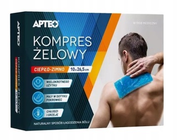 Kompres żelowy ciepło zimno APTEO 10x26,5cm