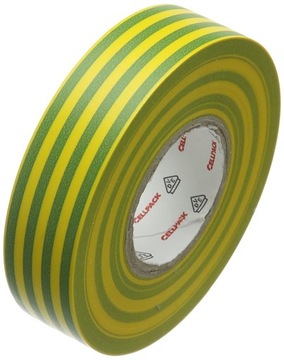 SCHULLER TAŚMA IZOLACYJNA ŻÓŁTO-ZIELONA 15x1000 mm