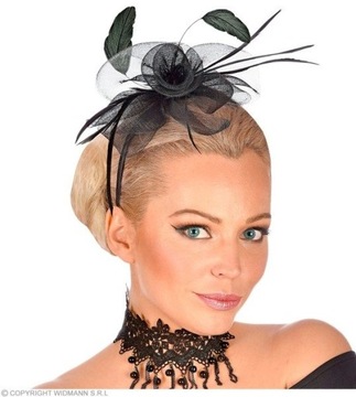 ЧЕРНАЯ ПОЛОСКА С ЦВЕТКОМ В СЕТКЕ РЕТРО