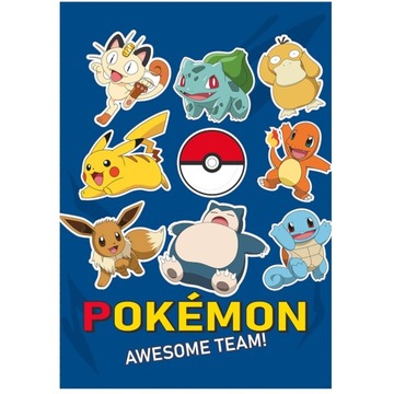 KOC POLAROWY DLA DZIECI MIĘKKI KOCYK 100x140 POLAR POKEMON PIKACHU