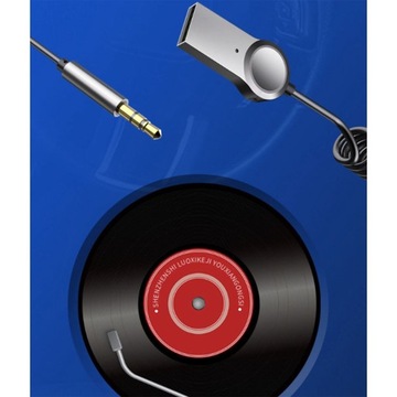 Адаптер Bluetooth Aux 5.0 Автомобильный аудиокабель USB 3,5 м