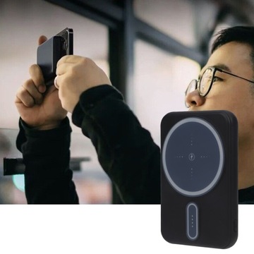 ПОРТАТИВНЫЙ МАГНИТНЫЙ POWERBANK ЕМКОСТЬЮ 10 000 МАЧ, СОВМЕСТИМЫЙ С IPHONE 14 13 12