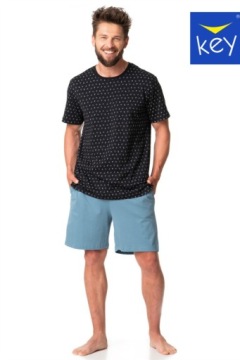 ПИЖАМА МУЖСКАЯ KEY MNS 901 A24 XXL ТЕМНО-СИНЯЯ