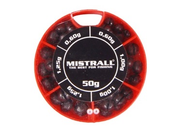 ŚRUT ŚRUCINY CIĘŻARKI MISTRALL KP 50g gruby
