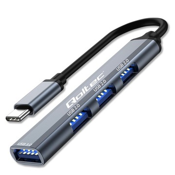 HUB USB-C 3.1 адаптер 4 в 1 | USB 3.0 | 3 порта USB 2.0