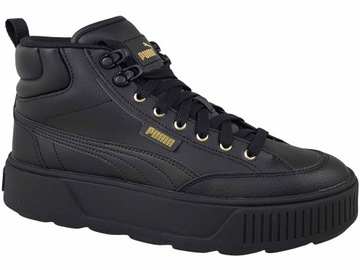 PUMA KARMEN MID BUTY CZARNE TRAMPKI GRUBA PODESZWA