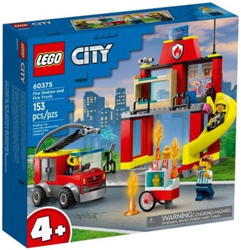 LEGO City 60375 Fire Station and Fire Truck