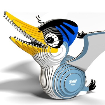 3D-пазл «Динозавр Птеро Пазл» — эко-творческий набор для детей от 6 лет, Eugy