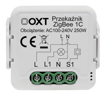 Модуль мини-реле OXT 1 схема ZigBee TUYA