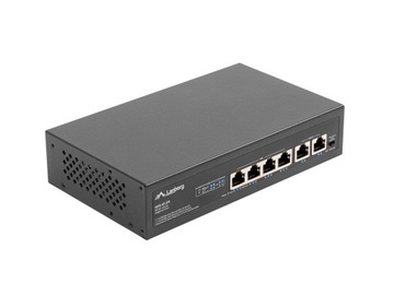 ПЕРЕКЛЮЧАТЕЛЬ LANBERG 4X 100MB POE+/2X RACK 60W 10