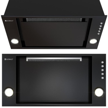 OKAP KUCHENNY do zabudowy PODSZAFKOWY 60 cm CZARNY GLOBALO RETIO 60.1 BLACK