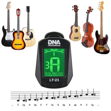 Хроматический тюнер DNA LT23 с монтажным зажимом