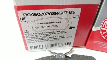 ЗАДНИЕ ТОРМОЗНЫЕ КОЛОДКИ PEUGEOT 307 RENAULT MEGANE II SCENIC CITROEN C3 C4