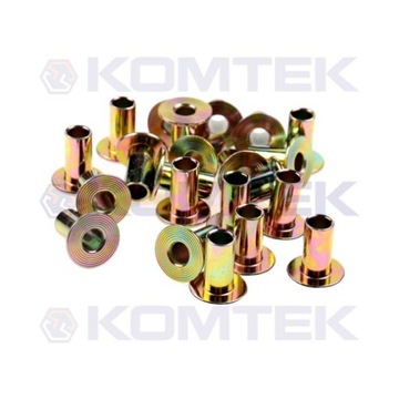 Nit rurkowy, stalowy, prosty 8x16mm