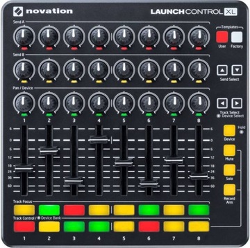 NOVATION LAUNCH CONTROL XL MKII MK2 MIKSER DJ SAMPLER OPROGRAMOWANIE