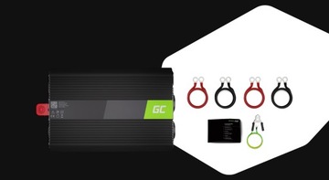 Автомобильный преобразователь PRO GreenCell инвертор 12В 2000Вт 4000Вт USB для грузовика