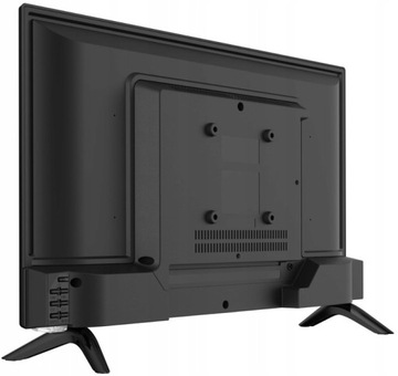 24-дюймовый портативный телевизор HD со светодиодной подсветкой, декодер DVBT2 USB 12 В