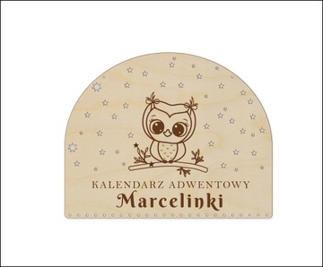 Kalendarz adwentowy BAZA Personalizowany Imię
