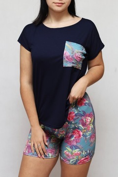 ПИЖАМА, КОМПЛЕКТ, УДОБНЫЙ, КАРМАННЫЙ, ПРИНТ, S/M