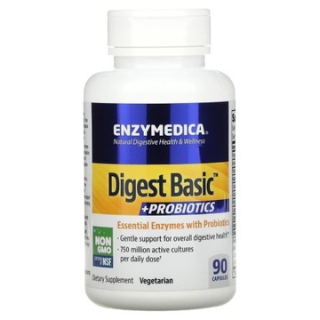 Enzymedica Digest Basic + Probiotics Enzymy Trawienne z Probiotykami 90kaps