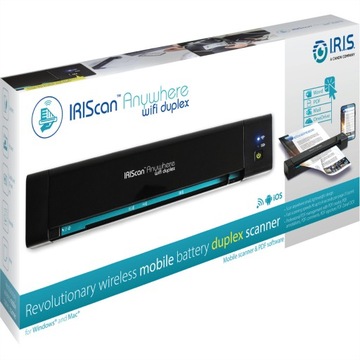 IRIScan Portable Anywhere 6 WIFI Дуплексный сканер с аккумулятором 15 страниц в минуту