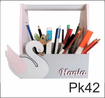 Органайзер, подставка для мелков, 100% ДЕРЕВО, имя