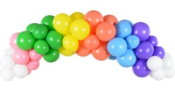 GIRLANDA BALONOWA TĘCZOWA URODZINY ROCZEK-5952