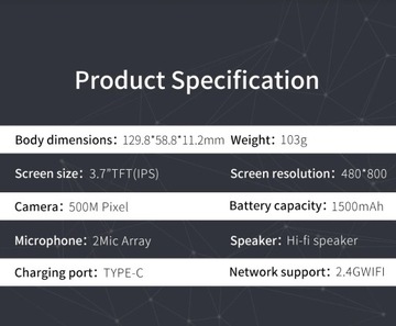 Voice Translator W12 Интеллектуальный перевод текста в реальном времени