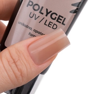 Polygel Akrylożel Budujący MollyLac 50ml + Forma Silikonowa + Pędzelek
