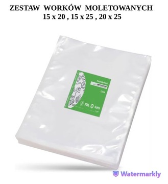 ZESTAW WORKÓW PRÓŻNIOWYCH MOLETOWANYCH ZGRZEWARKA