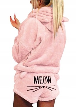 DRES PLUSZOWY PIŻAMA MEOW KOMPLET KOLORY 3XL/46