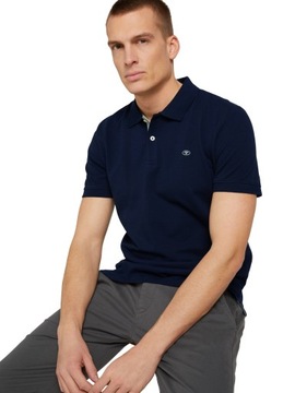 Tom Tailor Koszulka polo męska Basic polo shirt r. L (52)