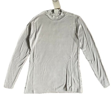 Bluzka Męski półgolf z długim rękawem Szary Bawełna Klasyczny Slim Fit XL