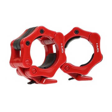 SZCZĘKOWE ZACISKI NA GRYF SZTANGĘ OLIMPIJSKĄ 50 MM RED HMS 2 szt ZG1000R