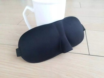 ЧЕРНАЯ ЛЕНТА, 3D СПАЛЬНАЯ МАСКА С ПАМЯТЬЮ, С ТРЕБОВАНИЕМ